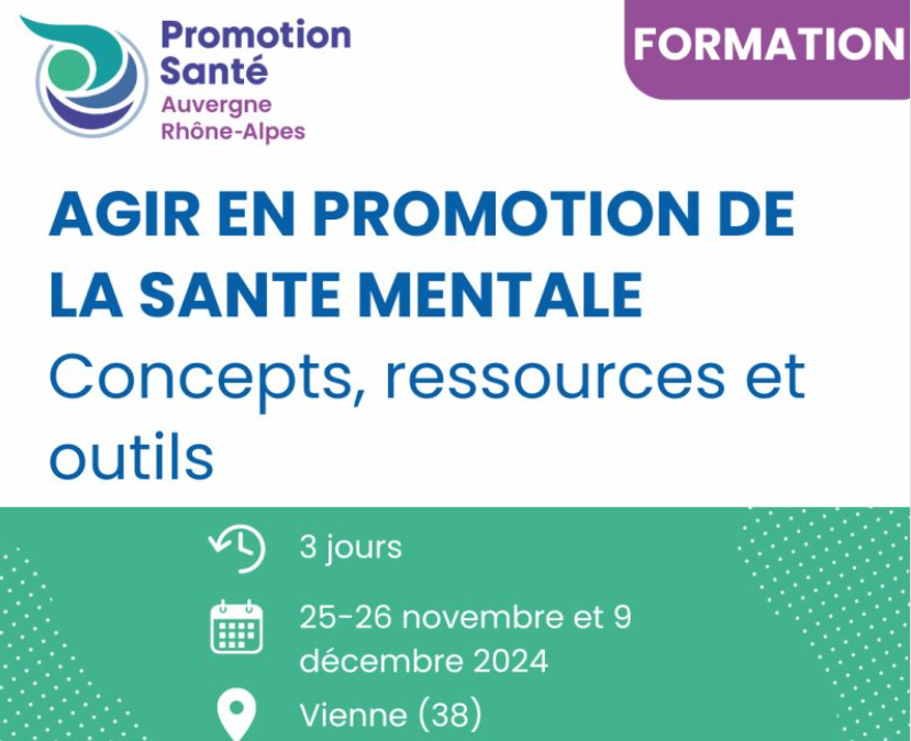 Formation « Agir en promotion de la Santé mentale »